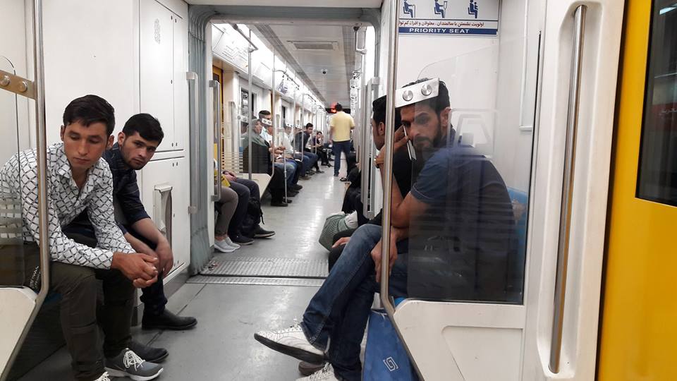 metro train tehran iran