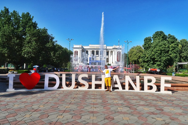 city center in Dushanbe